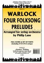 Four Folksong Preludes for string orchestra (score & parts)