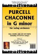 Chaconne in G minor for string orchestra (score & parts)