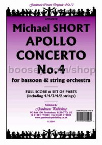 Apollo Concerto No. 4 for bassoon and string orchestra (score & parts)