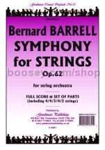 Symphony for Strings for string orchestra (score & parts)