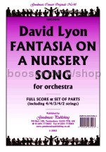 Fantasia on a Nursery Song for orchestra (score & parts)