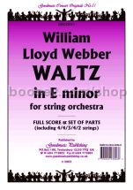 Waltz in E minor for string orchestra (score & parts)