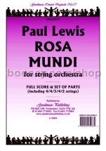 Rosa Mundi for string orchestra (score & parts)