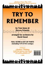 Try To Remember for orchestra (score & parts)