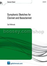 Symphonic Sketches for Clarinet and Bassclarinet - Concert Band (Score)