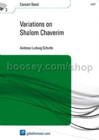 Variations on Shalom Chaverim - Concert Band (Score)