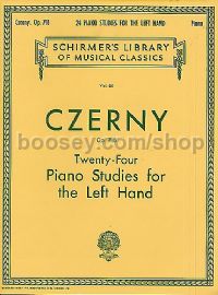 Studies For Left Hand (24) Op. 718 Piano 