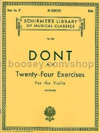 24 Exercises For The Violin Op. 37 (Schirmer's Library of Musical Classics)