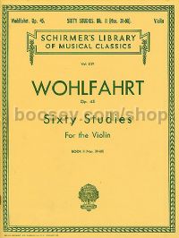 60 Studies For Solo Violin Op. 45 Book 2 (Nos.31-60) Lb839 (Schirmer's Library of Musical Classics)
