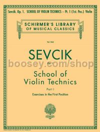 School Of Violin Technics Op.1 Book 1 (First Position)