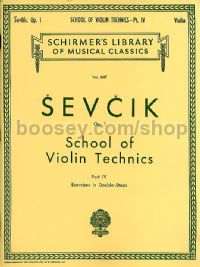 School Of Violin Technics Op.1 Book 4 (Violin)