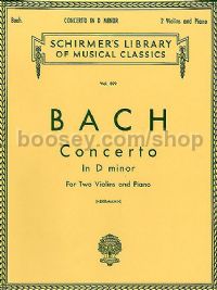 Concerto In D Minor For Two Violins & Piano (Schirmer's Library of Musical Classics)