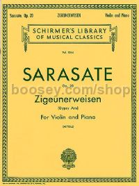 Zigeunerweisen (Gypsy Airs) Op. 20 Violin & Piano (Schirmer's Library of Musical Classics)