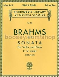Sonata For Violin & Piano In G Major Op. 78 (Schirmer's Library of Musical Classics)