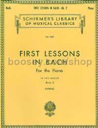 First Lessons In Bach Book Two - Piano
