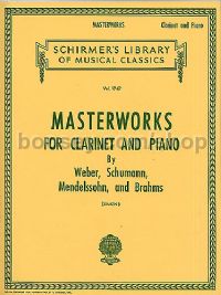 Masterworks For Clarinet & Piano Lb1747 (Schirmer's Library of Musical Classics)