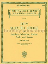 50 Selected Songs Schubert Etc-Hi Lb1754