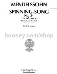 Spinning Song Op. 67 No. 4