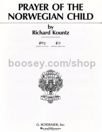 Prayer Of The Norwegian Child (Medium-High Voice & Piano)