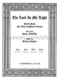The Lord is My Light (in Bb) for low voice & piano