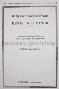 Kyrie In D Minor K.341 - SSAA