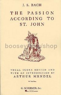 The Passion According To St. John (Alto Vocal Score)
