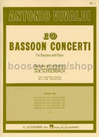 Concerti (10) vol.1 bassoon/piano