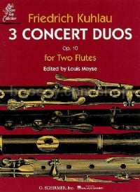 Three Concert Duos for Two Flutes Op.10