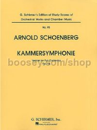 Kammersymphonie Op.9B (Full Score) Orch