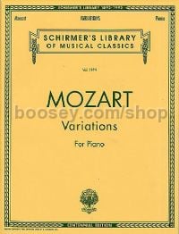 Variations For Piano (Schirmer's Library of Musical Classics)