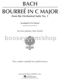 Bourree In C Major From Orchestral Suite No.1 (2 Pianos)