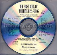 First Book Baritone/bass Solos CDs