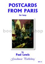 Postcards from Paris for harp solo