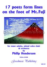17 poets form lines on the foot.... (vocal score)