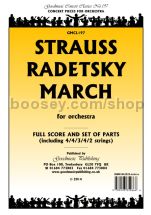 Radetsky March for orchestra (score & parts)