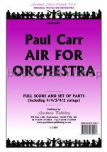 Air for Orchestra for orchestra (score & parts)