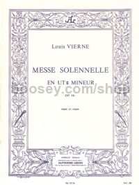 Messe solennelle en ut diese mineur pour chant et deux orgues