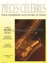 Pieces celebres: Melodies (Saxophone-Alto & Piano)