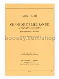 Chanson De Melisande - Pour Soprano Et Orchestre (Piano Reduction)
