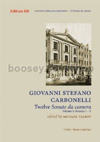 Twelve Sonate da Camera Volume I