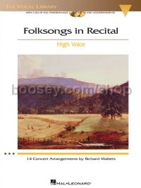 Folksongs In Recital - High Voice (Book & CD)