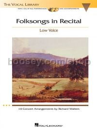 Folksongs In Recital - Low Voice (Book & CD)