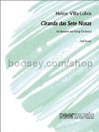 Ciranda das sete notas - bassoon & string orchestra (full score)