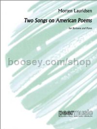2 Songs on American Poems for baritone & piano