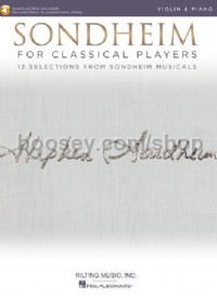 Sondheim For Classical Players - Violin (Book & Online Audio)