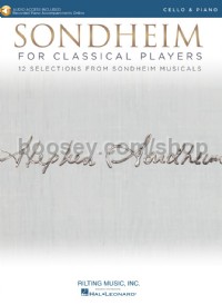 Sondheim For Classical Players Cello (Book & Online Audio)