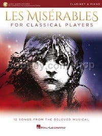 Les Misérables for Classical Players - Clarinet & Piano (Book & Online Audio)