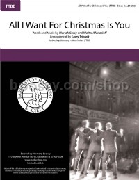 All I Want for Christmas Is You (TTBB)