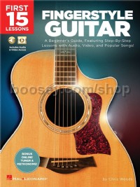 First 15 Lessons Fingerstyle Guitar (Book & Online Audio)
