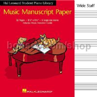 Hal Leonard Student Piano Library: Manuscript Book Wide 6 St